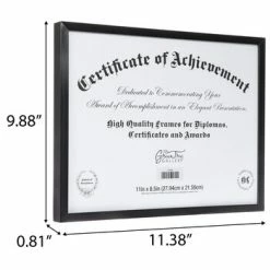 Top 10 😍 Black Metal Document Frame - 11" X 8 1/2" 🌟 -Scotch Shop 350Wx350H 2158962 a 0722
