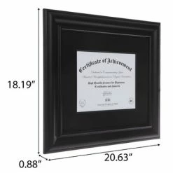 Flash Sale 🥰 Black Matted Scoop Document Frame - 8 1/2" X 11" 😀 -Scotch Shop 350Wx350H 2167419 a 0822