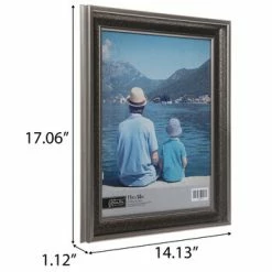 Outlet 🔔 Antique Silver Scoop Wall Frame 🔥 -Scotch Shop 350Wx350H 2180719 a 0722