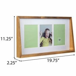 Hot Sale 🔔 Brown Wedge Wood Collage Wall Frame 🧨 -Scotch Shop 350Wx350H 2188969 a 0822