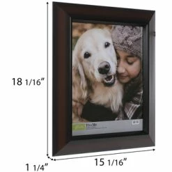 Dark Walnut Two-Tone Wood Wall Frame -Scotch Shop 350Wx350H 249805 a 0321 px
