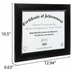 Budget ⭐ Black Document Frame - 8 1/2" X 11" 😉 -Scotch Shop 350Wx350H 259515 a 1022