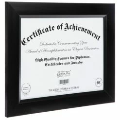 Budget ⭐ Black Document Frame - 8 1/2" X 11" 😉 -Scotch Shop 350Wx350H 259515 b 1022