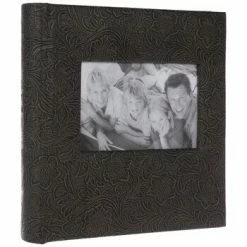 Brown Filigree Floral Photo Album - 6" X 4"