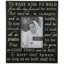 Wedding Vows Wood Frame - 5" X 7" -Scotch Shop 350Wx350H 335323 a 1119 px