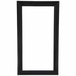 Matte Black Wood Open Frame