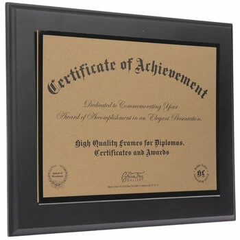 Black Wood Document Frame - 11" X 8 1/2" 5 Black Wood Document Frame - 11" X 8 1/2" - Image 3