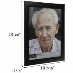 Outlet ⭐ Black Smooth Wood Wall Frame - 16" X 20" 🔥 -Scotch Shop 350Wx350H 924514 a 1021 px