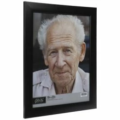 Outlet ⭐ Black Smooth Wood Wall Frame - 16" X 20" 🔥 -Scotch Shop 350Wx350H 924514 b 1021 px